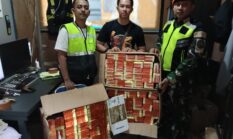 SATGAS PASGAT PAMTAS RI-PNG  Amankan 80 Kg Fermipan Diduga untuk Bahan Baku Miras Ilegal